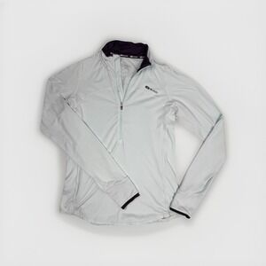 Sugoi Women's Light Blue 1/4 Zip Pullover Top Medium Athletic